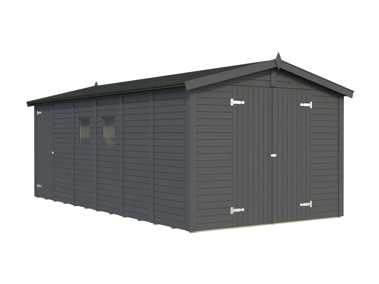 Dan 14.7m2 (2.73x5.5m | 16mm) Valmis seinaelementidest suur kaheruumiline aiakuur