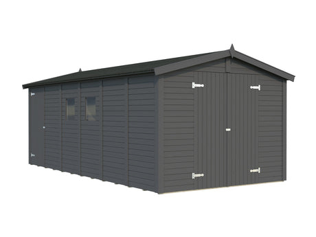 Dan 14.7m2 (2.73x5.5m | 16mm) Valmis seinaelementidest suur kaheruumiline aiakuur