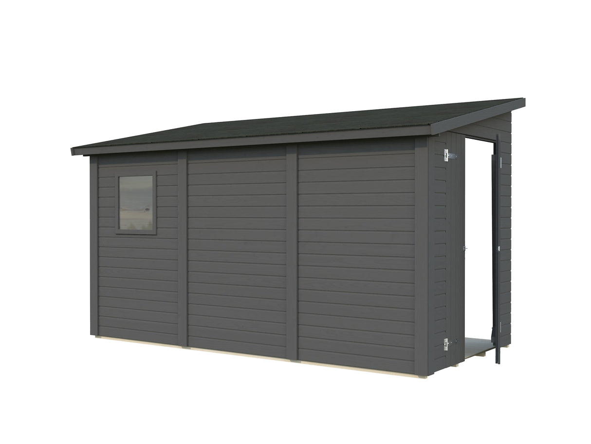 Mia 5.4m2 (3.33x1.65m | 16mm) Valmis seinaelementidest aiakuur maja seina külge kinnitamiseks