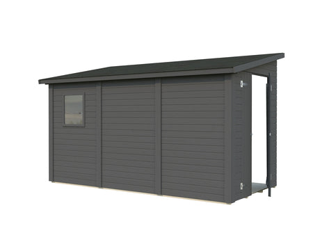 Mia 5.4m2 (3.33x1.65m | 16mm) Valmis seinaelementidest aiakuur maja seina külge kinnitamiseks