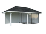 Bianca 16.6m2 Set 205/505 (5.88x3m) Kahe lükandukse ja varikatusega paviljon