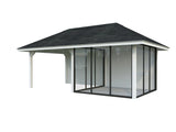 Bianca 16.6m2 Set 206/506 (5.88x3m) Kolme lükandukse ja varikatusega paviljon