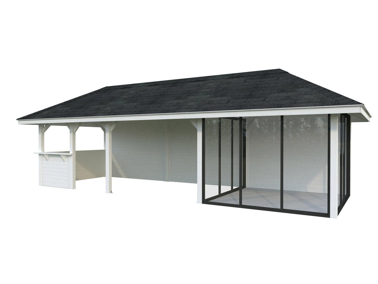Bianca 24.9m2 Set 216/516 (8.76x3) Lükandustega suur paviljon väliköögi osaga