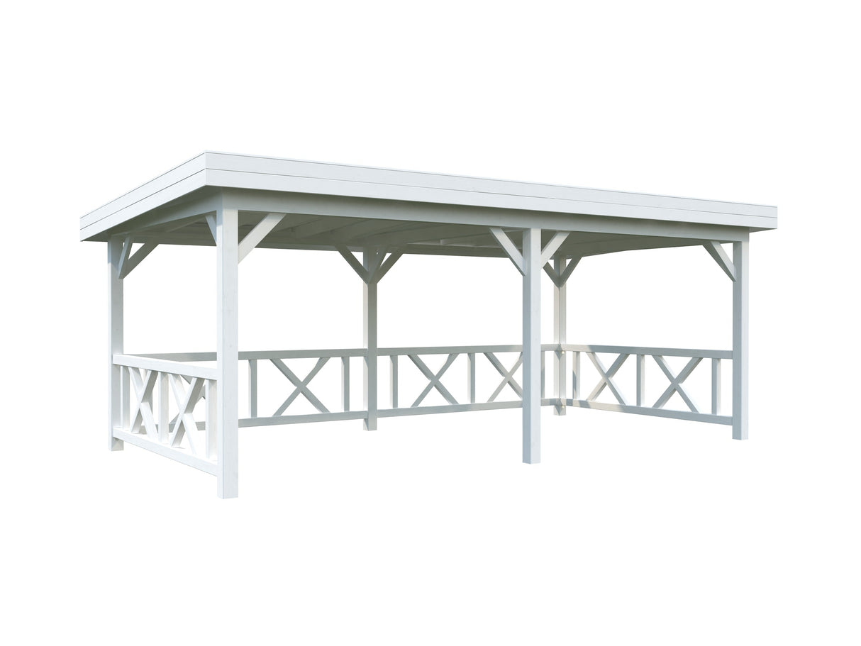 Lenna 16.6m2 Set 307 (5.88x3m) Lamekatusega suur paviljon