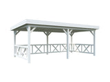 Lenna 16.6m2 Set 307 (5.88x3m) Lamekatusega suur paviljon