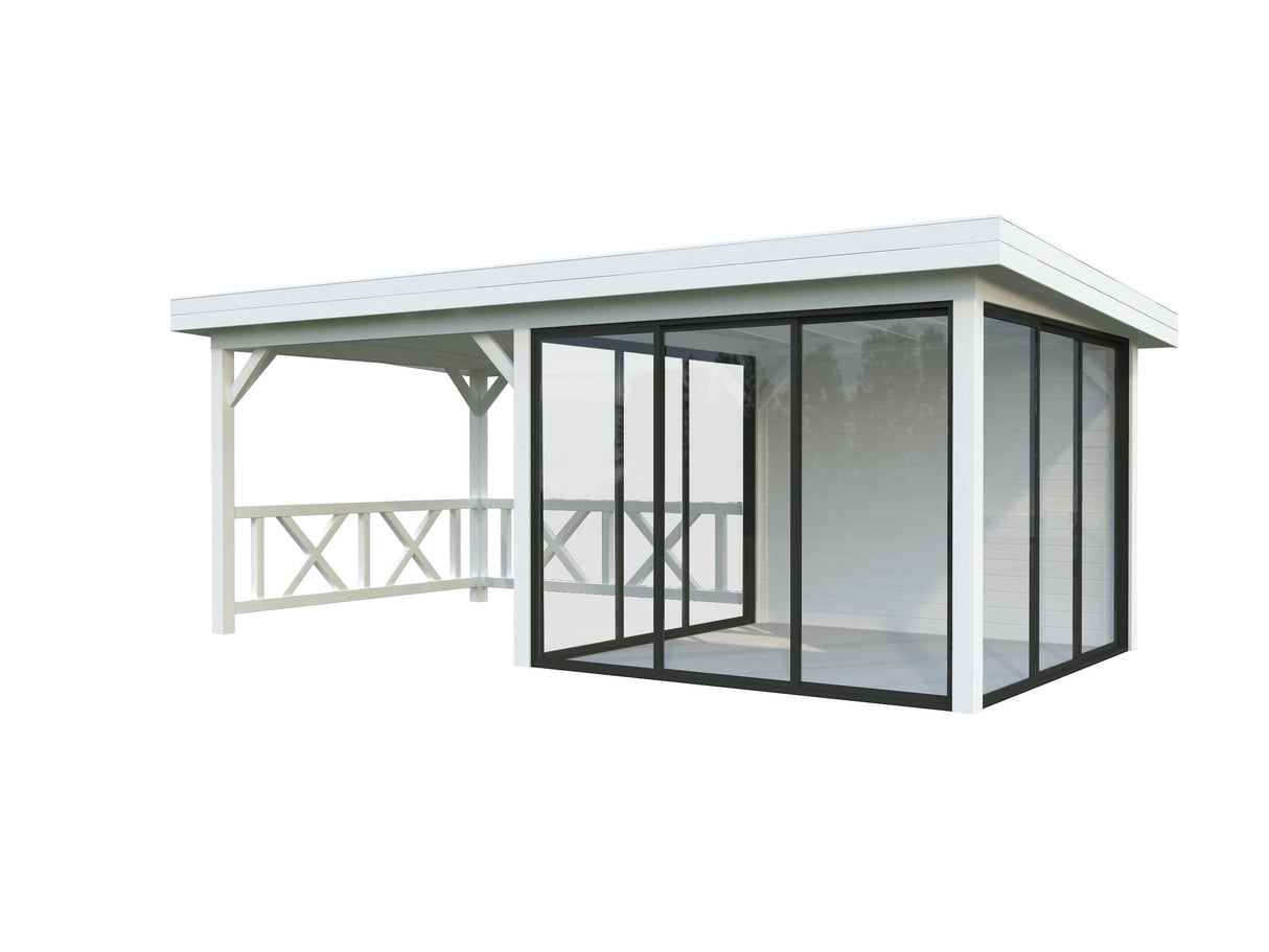 Lenna 16.6m2  Set 404/704 (5.88x3m) Kolme lükanduksega paviljon