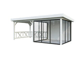 Lenna 16.6m2  Set 404/704 (5.88x3m) Kolme lükanduksega paviljon