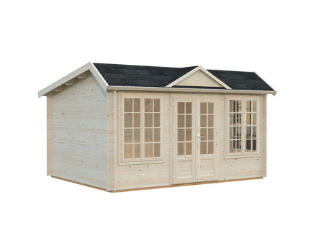 Claudia Pent 11.5m2 (4x3m | 34mm) Kellakastiga freespruss-aiamaja alla 2.5 m
