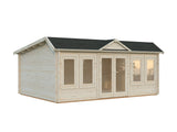 Claudia Pent 19.4m2 (5.3x3.8m | 44mm) Kellakastiga suur freespruss-aiamaja alla 2.5 m