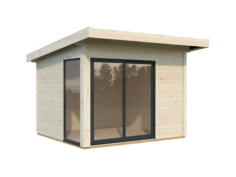 Andrea 7.5m2 Slide Plus (2.96x2.7m | 44mm) Väike modernne aiamajake