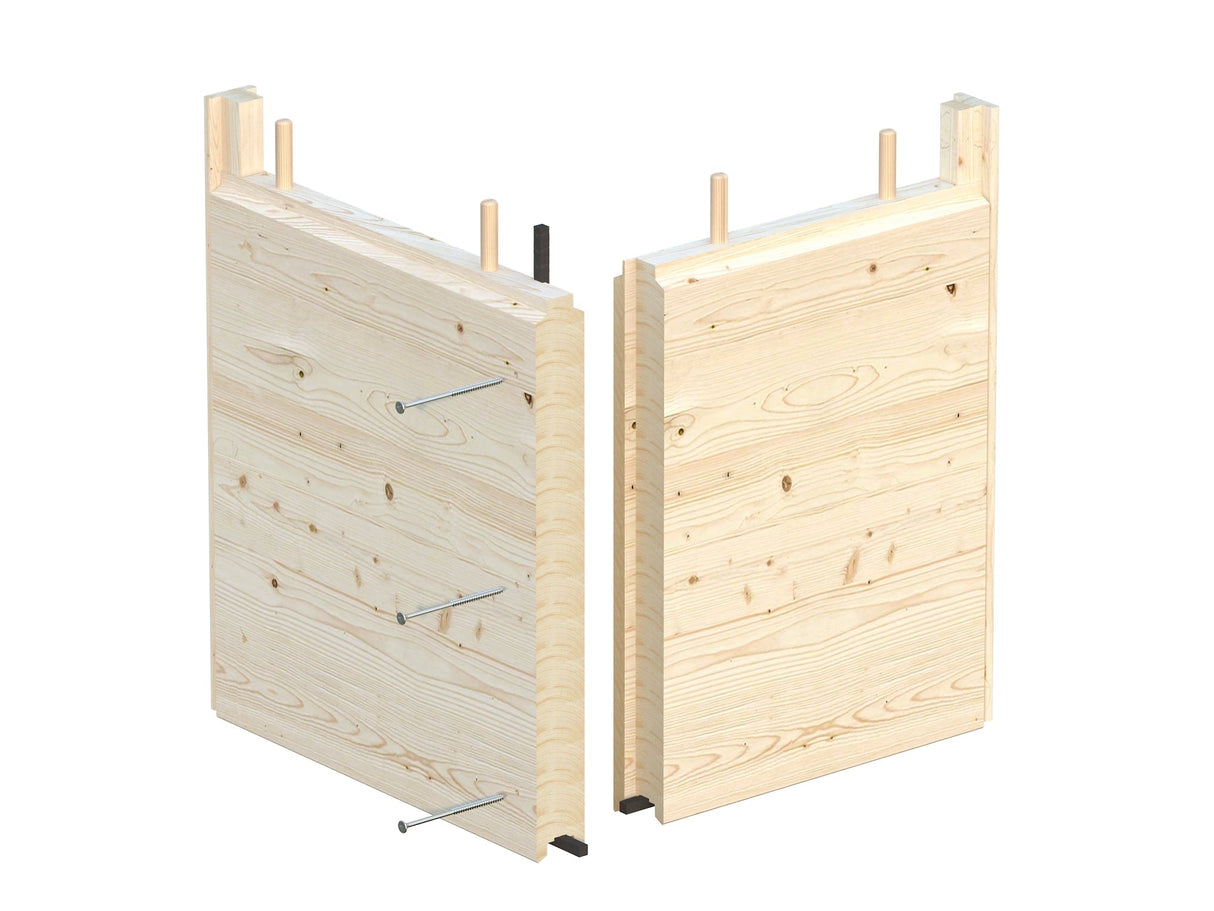 Grace saun 5.3m2 (2.5x2.3m | 56mm) Liimpuitelementidest seinaga saun