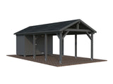 Robert 23.1m2 kuuriga (3.15x7.32m) autovarjualune ühele autole