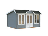 Claudia Pent 11.5m2 (4x3m | 34mm) Kellakastiga freespruss-aiamaja alla 2.5 m