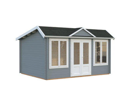 Claudia Pent 11.5m2 (4x3m | 34mm) Kellakastiga freespruss-aiamaja alla 2.5 m