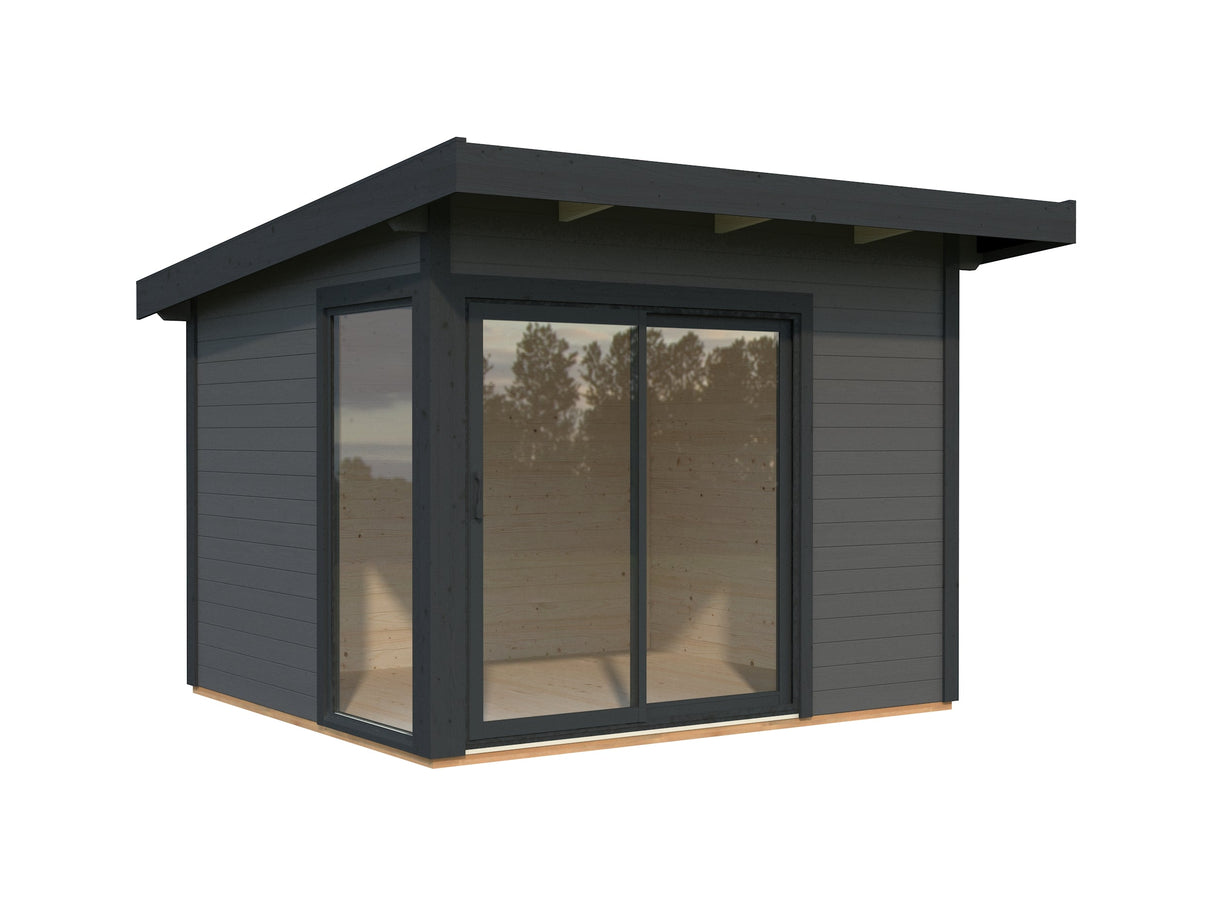 Andrea 7.5m2 Slide Plus (2.96x2.7m | 44mm) Väike modernne aiamajake