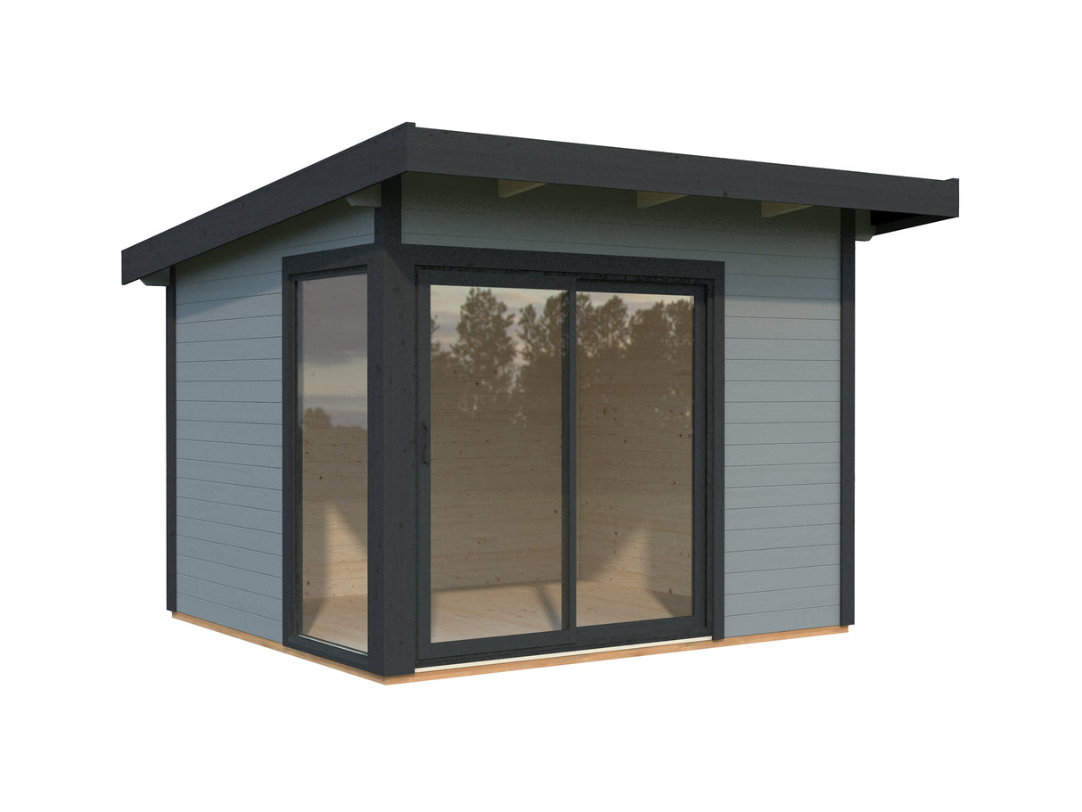 Andrea 7.5m2 Slide Plus (2.96x2.7m | 44mm) Väike modernne aiamajake