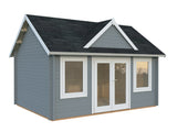 Claudia 14.2m2 (4.5x3.3m | 44mm) Kellakastiga freespruss-aiamaja