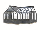 Emilia 19,1 m2 klaaskasvuhoone (RAL7012)