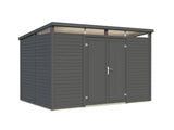 Elias 7,3 m² (3,3x2,3 m | 16 mm) Puidust aiakuur ülemiste akendega