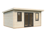 Lisandra 14,2 m² (4,7x3,5 m | 44 mm) Aiamaja alumiiniumuste ja -akendega