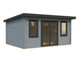Lisandra 14,2 m² (4,7x3,5 m | 44 mm) Aiamaja alumiiniumuste ja -akendega
