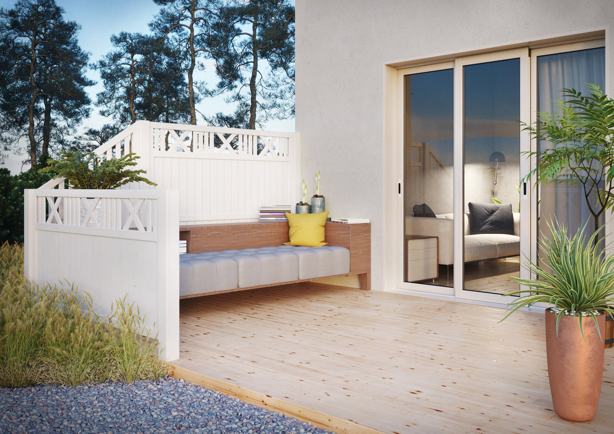 Aiaelement 'Karina1' (1800x1800) terrassi privaatsussein