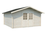 Lotta 13.9m2 (3.8x3.8m | 34mm) Traditsiooniline freespruss-aiamaja