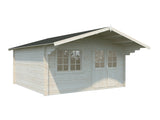 Britta 17.5m2 (4.26x4.26m | 40mm) Mägimajakese stiilis freespruss-aiamaja