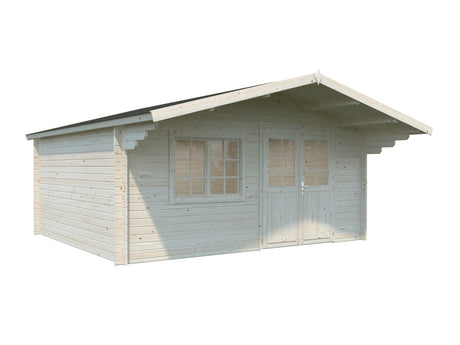Britta 19.7m2 (4.8x4.25m | 40mm) Mägimajakese stiilis freespruss-aiamaja