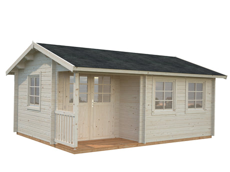 Susanna 16.4m2 (5.3x4m | 44mm) Traditsiooniline freespruss-aiamaja
