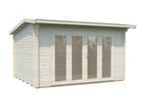 Ines 11.1m2 (3.9x3m | 44mm) Freespruss-aiamaja voldikustega