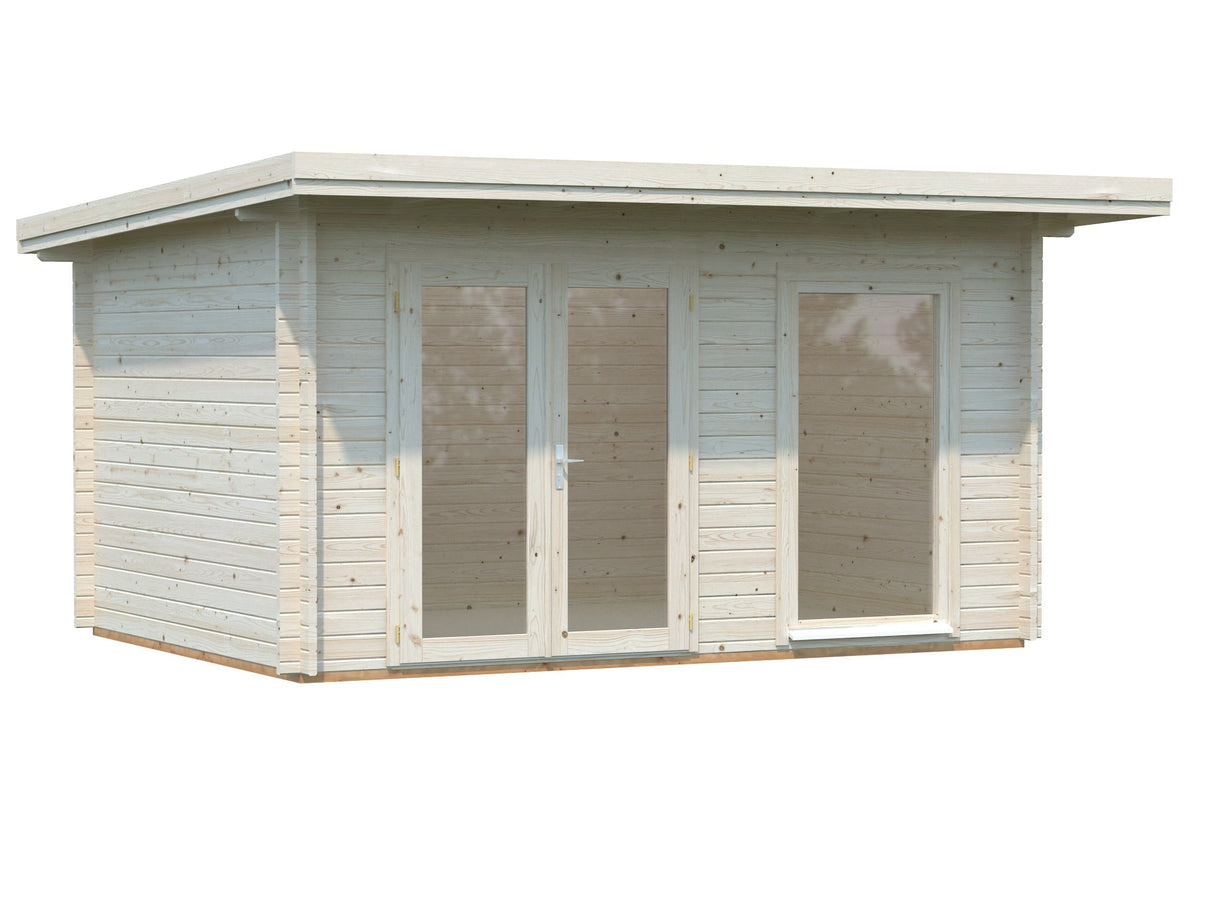 Heidi 11.7m2 (4.1x3m | 44mm) Kaldkatusega freespruss-aiamaja