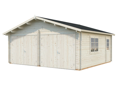 Roger 28.4m2 (5.75x5.1m | 44mm) Puidust ustega kahekohaline freespruss-garaaž