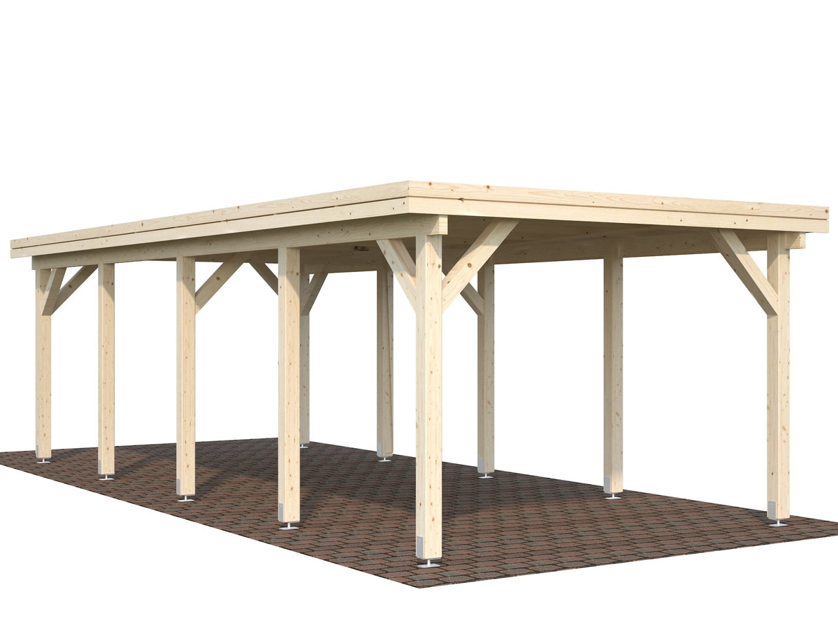 Karl 23.1m2 (3.15x7.32m) Lamekatusega autovarjualune