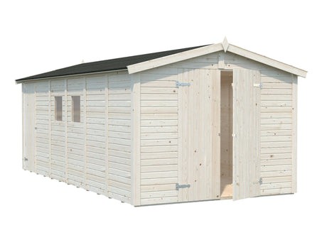Dan 14.7m2 (2.73x5.5m | 16mm) Valmis seinaelementidest suur kaheruumiline aiakuur