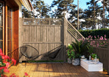 Aiaelement 'Reena3' (900x1800/900) terrassi privaatsussein