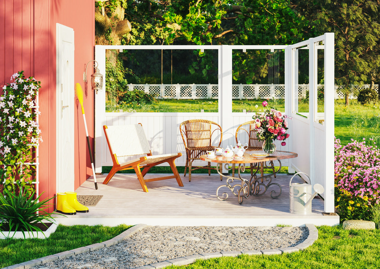 Aiaelement 'Janet2' (900x1800) terrassi privaatsussein