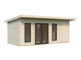 Aurelia 16,7 m² (5,9x3 m | 44 mm) Modernne aiamaja tööriistakuuriga