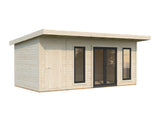 Aurelia 16,7 m² (5,9x3 m | 44 mm) Modernne aiamaja tööriistakuuriga