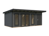 Aurelia 16,7 m² (5,9x3 m | 44 mm) Modernne aiamaja tööriistakuuriga