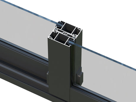 Lumi 11,6 m² (4,2x3 m | 120x120 mm) Seinale kinnituv klaaspaviljon aia laienduseks