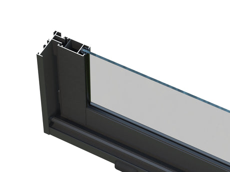 Lumi 11,6 m² (4,2x3 m | 120x120 mm) Seinale kinnituv klaaspaviljon aia laienduseks