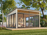 Saga 16,6 m² (4,2x4,2 m | 120x120 mm)  klaaspaviljon või suvetuba aeda
