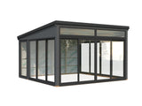 Saga 16,6 m² (4,2x4,2 m | 120x120 mm)  klaaspaviljon või suvetuba aeda