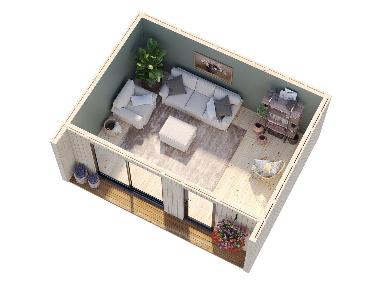 Rebekka  19,4 m² (5,6x4,5 m|18 mm) Soojusustatav minimaja