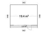 Rebekka  19,4 m² (5,6x4,5 m|18 mm) Soojusustatav minimaja