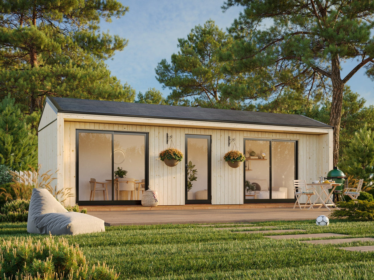 Rebekka 22,4 m² (9,x3,4 m|18 mm) Soojustatav minimaja