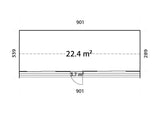 Rebekka 22,4 m² (9,x3,4 m|18 mm) Soojustatav minimaja