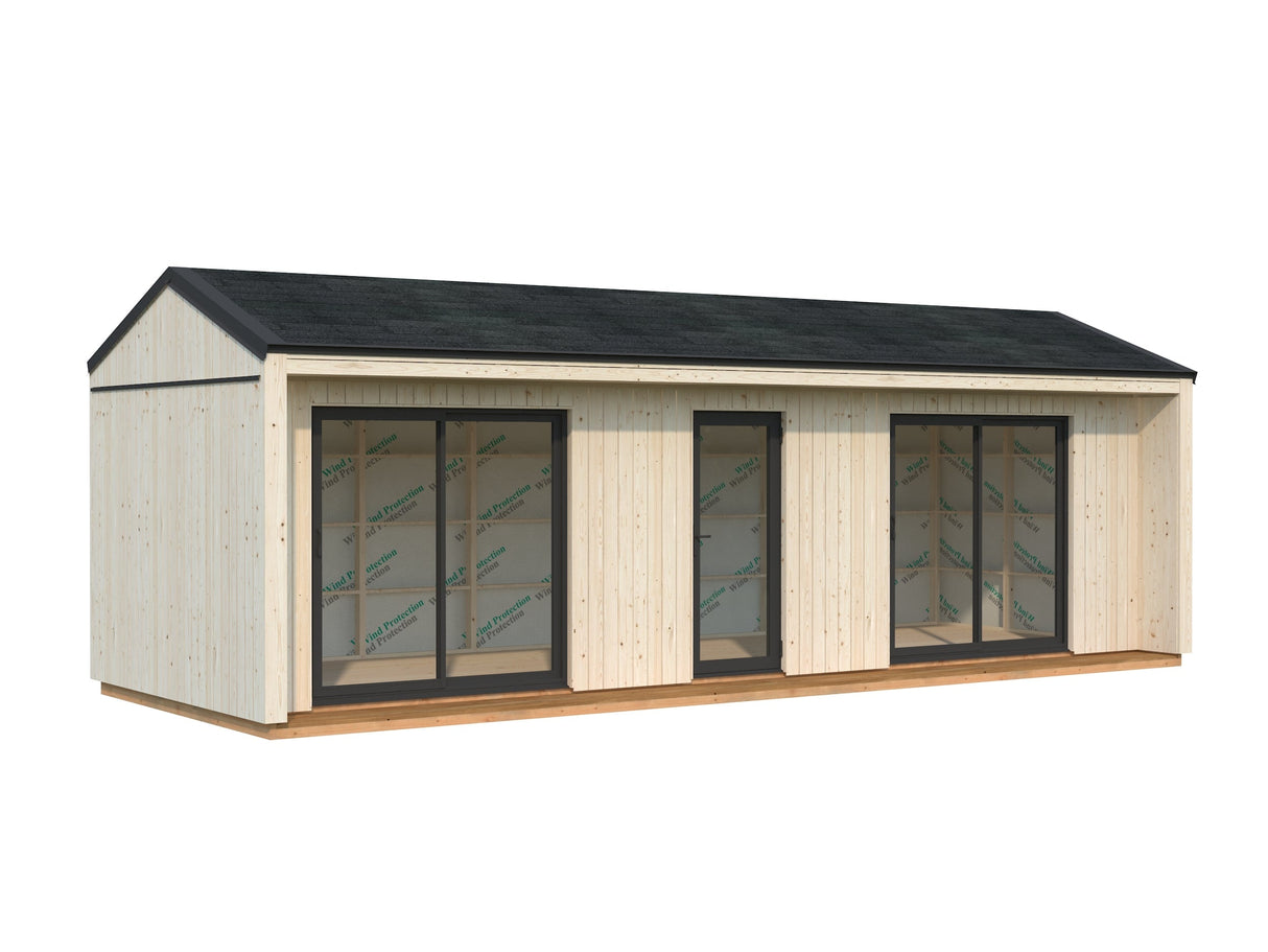 Rebekka 22,4 m² (9,x3,4 m|18 mm) Soojustatav minimaja