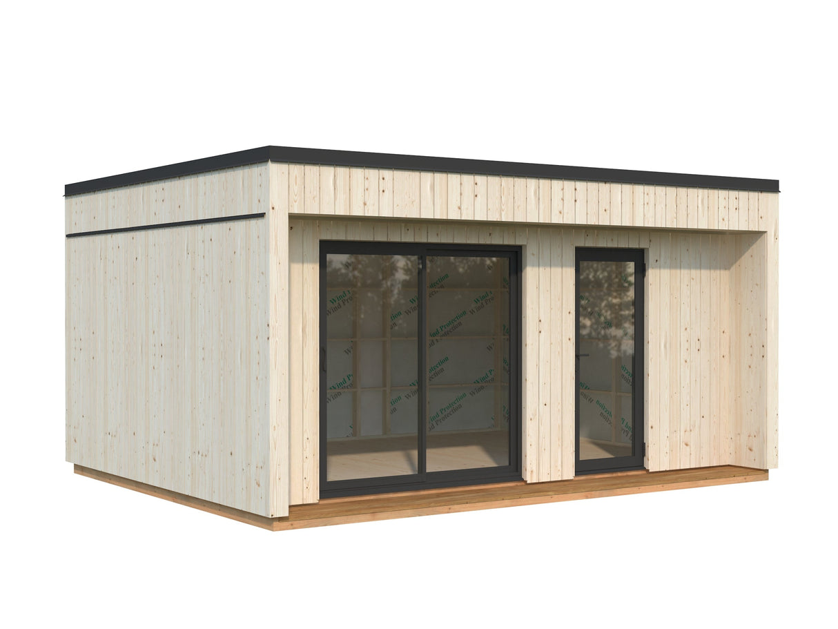 Johanna 19,4 m² (5,6x4,5 m | 18 mm) Põhjamaine minimaja – soojustusvalmis